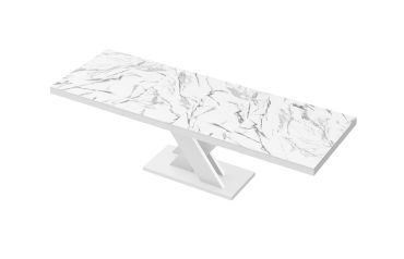 Stół rozkładany XENON LUX 160 - Marble white (Marmur / Biały)